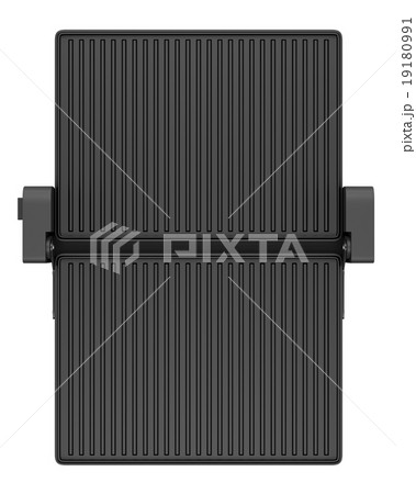 top view of electric grill isolated on white top view of electric grill isolated on white 19180991