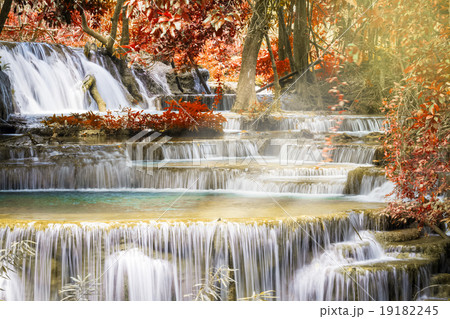 autumn at Huay mae khamin waterfalls autumn at Huay mae khamin waterfalls 19182245