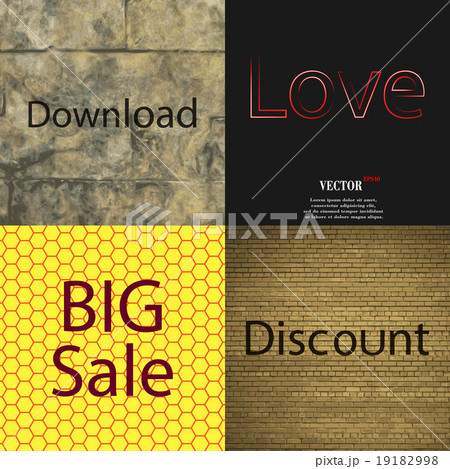 Set of the most popular web design icons on abstra 19182998