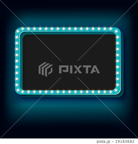 Night retro background with lights 19183682