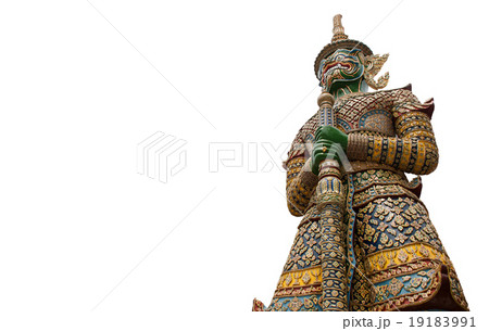 Giant Statue isolate on white. 19183991