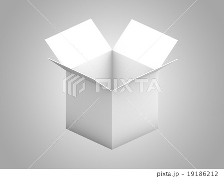 Open box isolated on a white background Open box isolated on a white background 19186212