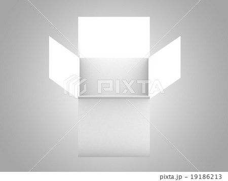 Open box isolated on a white background Open box isolated on a white background 19186213