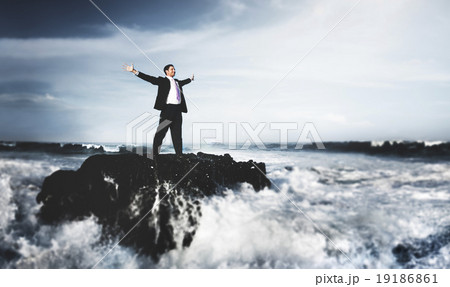 Businessman Depression Problem Risk Organization Concept Businessman Depression Problem Risk Organization Concept 19186861
