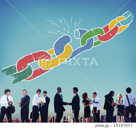 Chain Broken Stress Pressure Freedom Concept Chain Broken Stress Pressure Freedom Concept 19187057