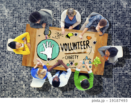 Volunteer Charity Help Sharing Giving Donate Assisting Concept Volunteer Charity Help Sharing Giving Donate Assisting Concept 19187493