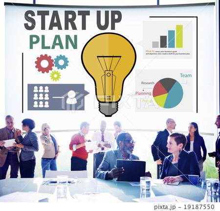 Startup Goals Growth Success Plan Business Concept 19187550