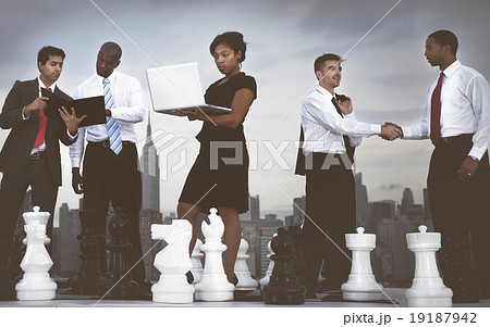 Outdoor Business People Meeting Planning Strategy Concept 19187942