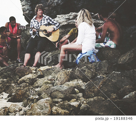 Young People Friendship Bonding Recreation Beach Concept 19188346