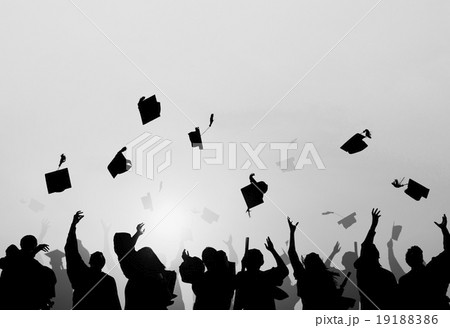 Group Of Diverse Students Celebrating Graduation 19188386