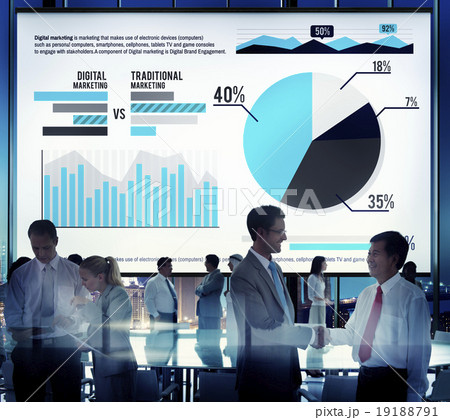 Digital Marketing Graph Statistics Analysis Finance Market Conce 19188791