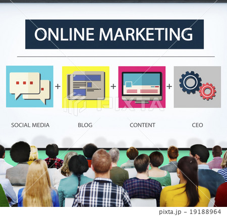 Online Marketing Strategy Branding Commerce Advertising Concept Online Marketing Strategy Branding Commerce Advertising Concept 19188964
