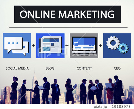 Online Marketing Strategy Branding Commerce Advertising Concept Online Marketing Strategy Branding Commerce Advertising Concept 19188973