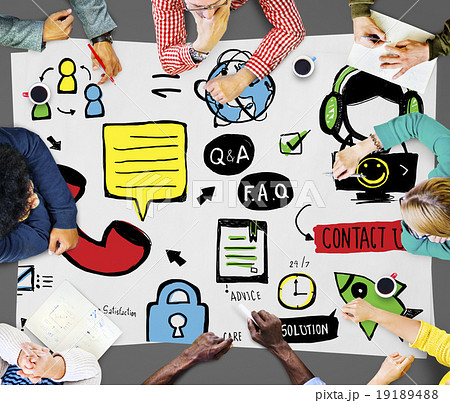 Customer Service Support Solution Assistance Aid Concept 19189488