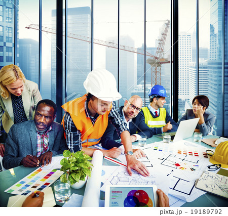 Architect Engineer Planning Project Construction Site Office Con 19189792