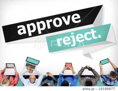 Approve Reject Cancelled Decision Selection Concept 19189877