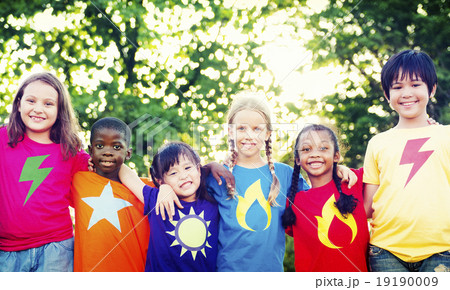 Children Friendship Bonding Happiness Outdoors Concept Children Friendship Bonding Happiness Outdoors Concept 19190009