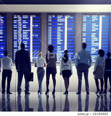 Business People Airport Terminal Travel Departure Concept Business People Airport Terminal Travel Departure Concept 19190985