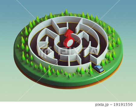 Cars are about to enter the maze 19191550