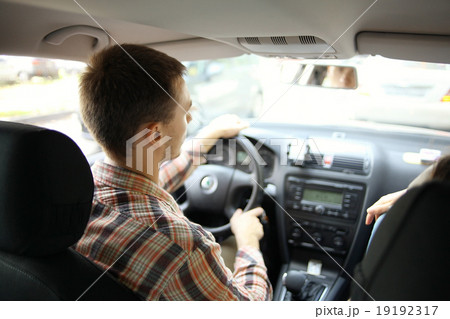 inside the car driver driving on the road inside the car driver driving on the road 19192317