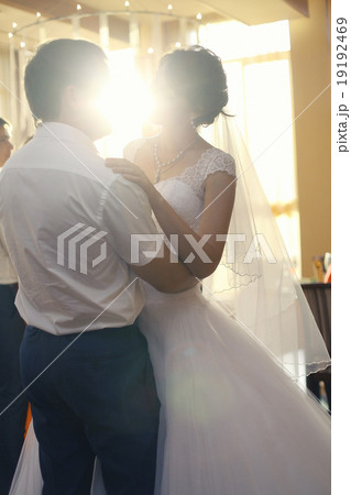 bride and groom portrait in the room bride and groom portrait in the room 19192469