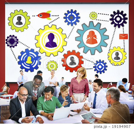 Team Functionality Industy Teamwork Connection Technology Concep 19194907