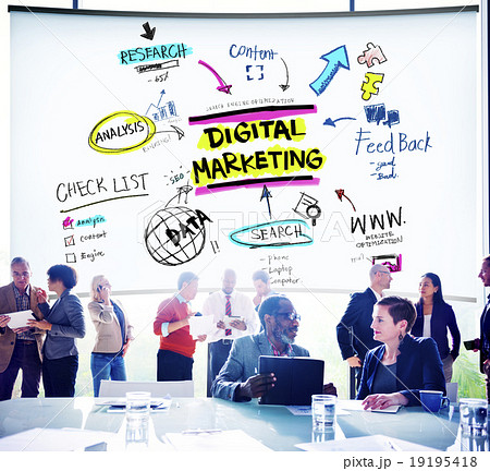 Digital Marketing Branding Strategy Online Media Concept Digital Marketing Branding Strategy Online Media Concept 19195418