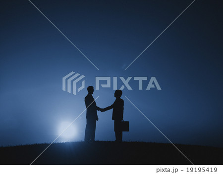 Businessmen Handshake Corporate Greeting Communication Concept 19195419