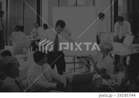 Leader Stressed Out Meeting Group People Concept 19195744