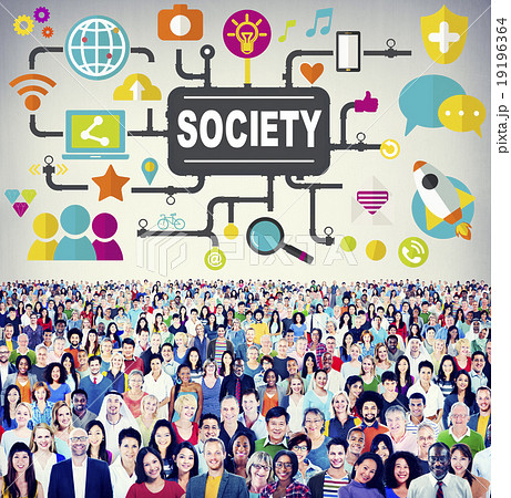 Society Community Global Togetherness Connecting Internet Concep 19196364
