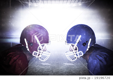 Composite image of side view of rugby player Composite image of side view of rugby player 19196720