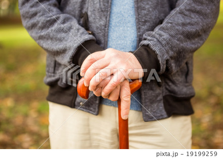 Senior man in the park Senior man in the park 19199259