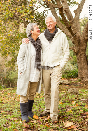 Senior couple in the park Senior couple in the park 19199273