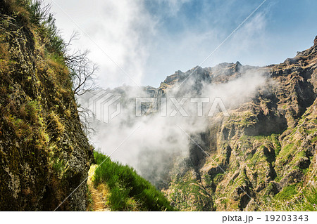 Mountains in clouds landscape 19203343