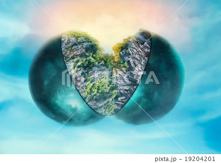 The earth in two parts The earth in two parts 19204201