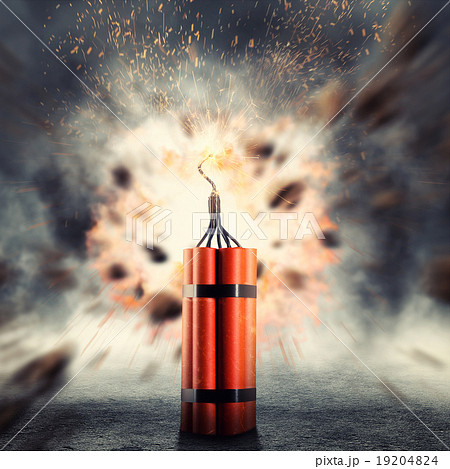 Dynamite exploding 19204824