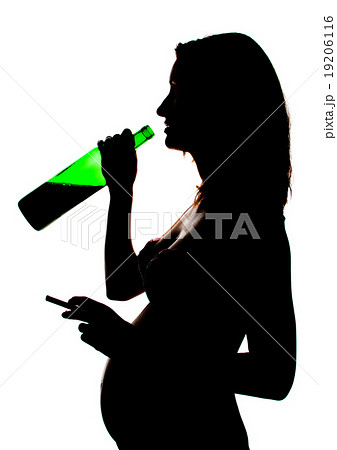 Silhouette of careless pregnant Silhouette of careless pregnant 19206116