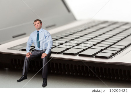 Serious man thinks 19206422