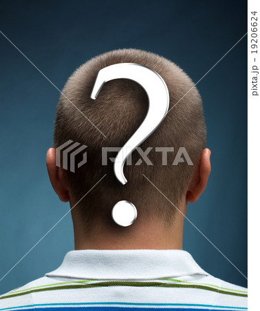 Man with question mark Man with question mark 19206624