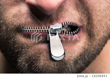 Zipped mouth 19206841