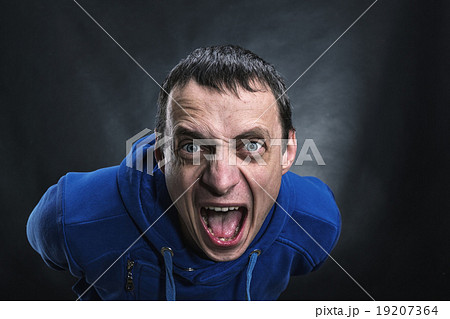 Agressive man in the dark Agressive man in the dark 19207364