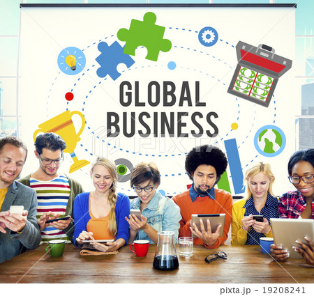 Global Business Start Up Launch Teamwork Online Concept Global Business Start Up Launch Teamwork Online Concept 19208241