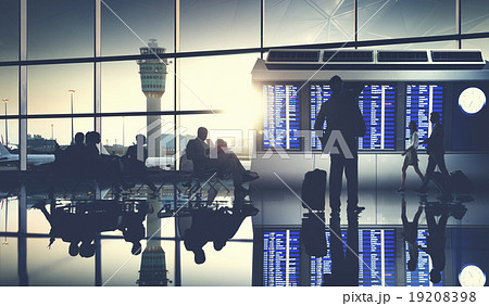 Business People Airport Terminal Travel Departure Concept 19208398