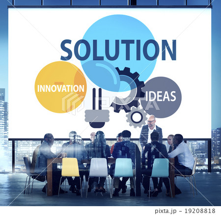 Solution Strategy Ideas Innovation Creativity Concept Solution Strategy Ideas Innovation Creativity Concept 19208818
