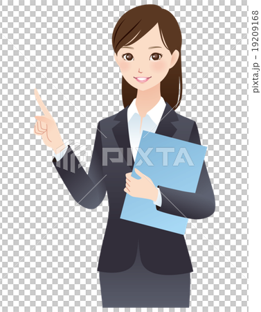 スーツの女性　ビジネス　就職活動 19209168