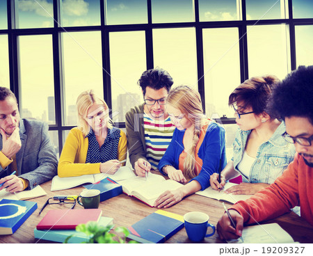 Casual People Brainstorming Planning Start Up Concept Casual People Brainstorming Planning Start Up Concept 19209327