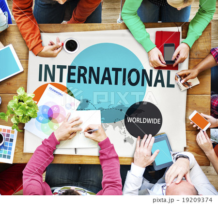 International Global Community Worldwide Trading Concept 19209374