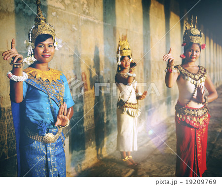 Cambodian Traditional Culture Apsara Female Tanquil Concept Cambodian Traditional Culture Apsara Female Tanquil Concept 19209769