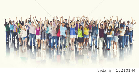 Group of Happy Students Celebration Cheerful Concept 19210144