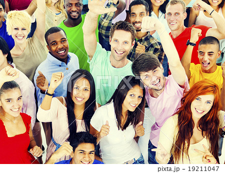 Group of People Friendship Community Celebrating Concept 19211047